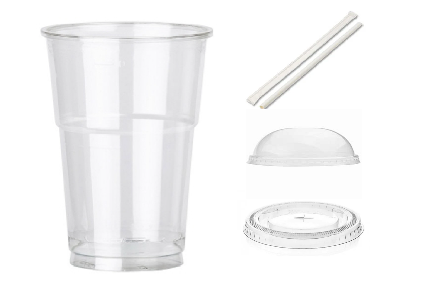 12oz Cups for Smoothies & Shakes – with Dome Lid & Flat Lid, and 10mm Individually Wrapped Paper Straws Pack of 20 12oz Cups for Smoothies & Shakes – with Dome Lid & Flat Lid, and 10mm Individually Wrapped Paper Straws Pack of 20
