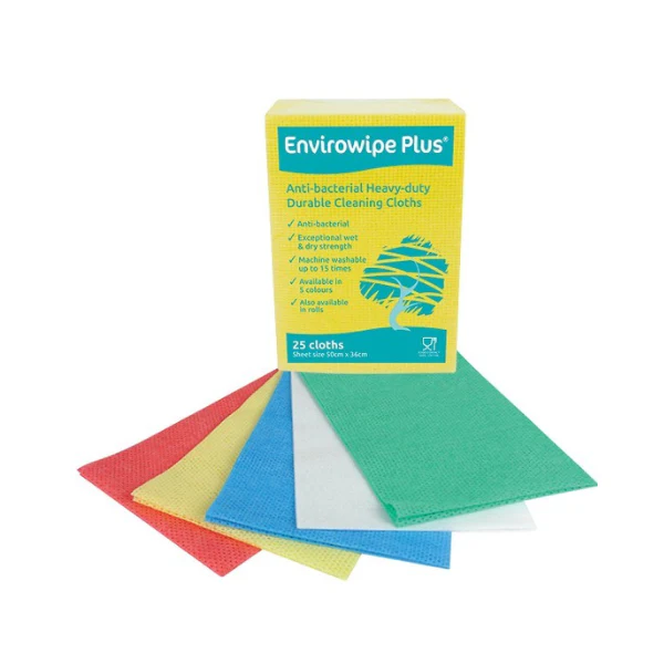 Cleaning Cloths Envirowipe Antibacterial Compostable Food Safe (Pack of 5) Cleaning Cloths Envirowipe Antibacterial Compostable Food Safe (Pack of 5)