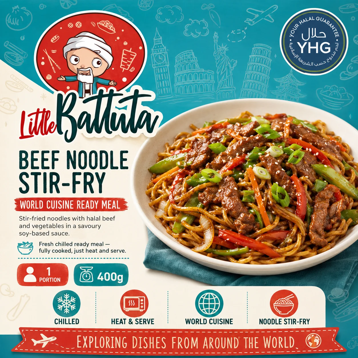 Halal Beef Noodle Stir-Fry Halal Beef Noodle Stir-Fry