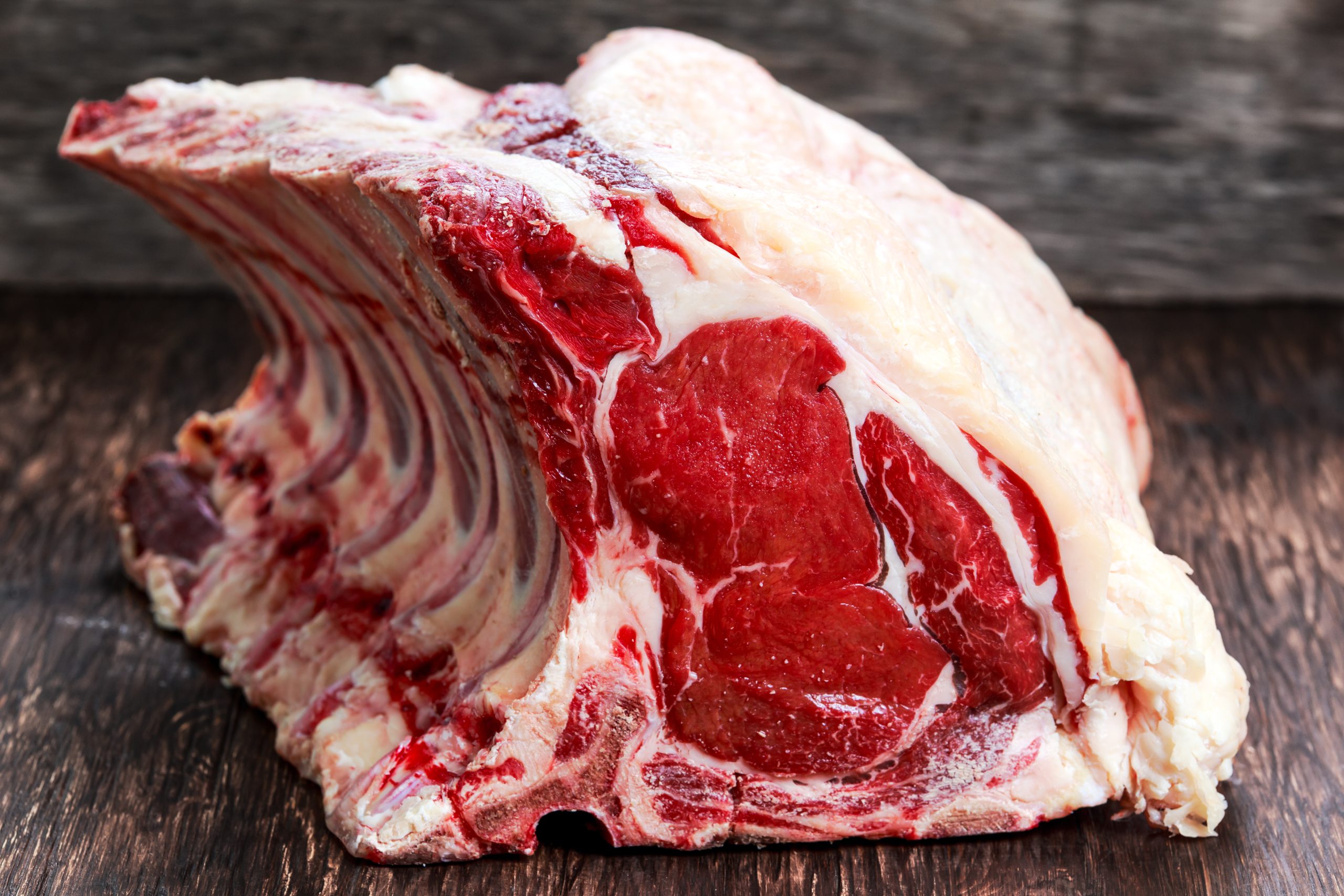 Halal Beef Ribeye on the Bone (Côte de Boeuf) Whole Rack Halal Beef Ribeye on the Bone (Côte de Boeuf) Whole Rack