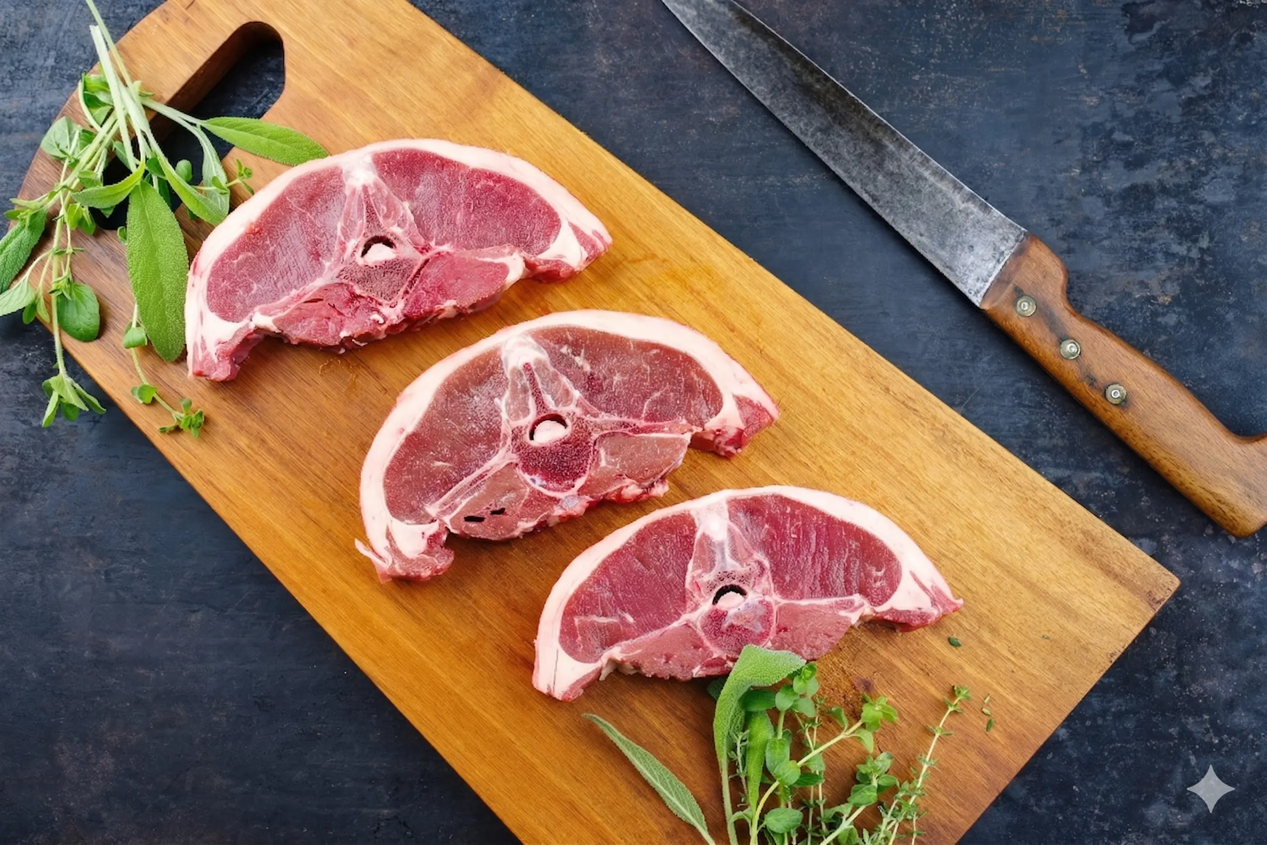 Halal Lamb Double Loin Chop Halal Lamb Double Loin Chop