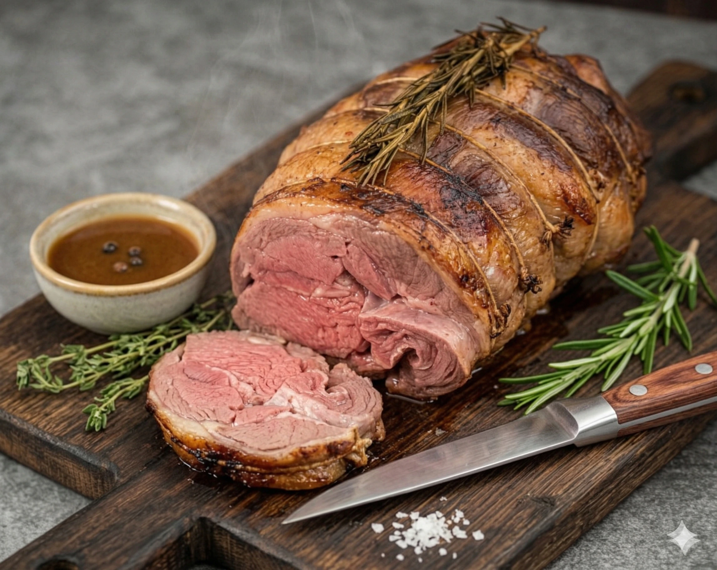Halal Lamb Roasting Joint — Pre-Cooked Halal Lamb Roasting Joint — Pre-Cooked