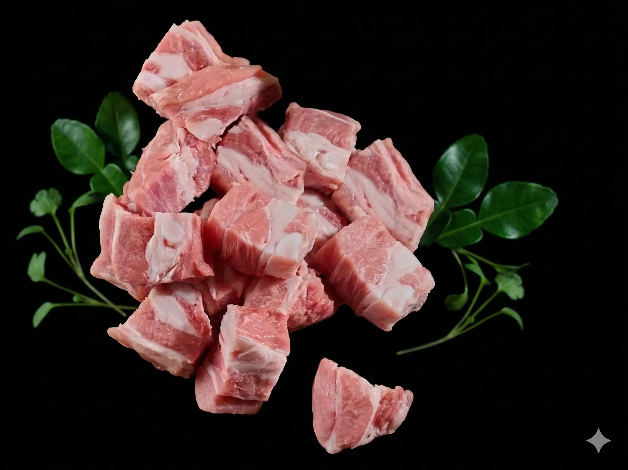 Halal Milk-Fed Veal Diced (Bone-In) — Bone-Rich — Casserole (Tendron / Poitrine de Veau) Halal Milk-Fed Veal Diced (Bone-In) — Bone-Rich — Casserole (Tendron / Poitrine de Veau)