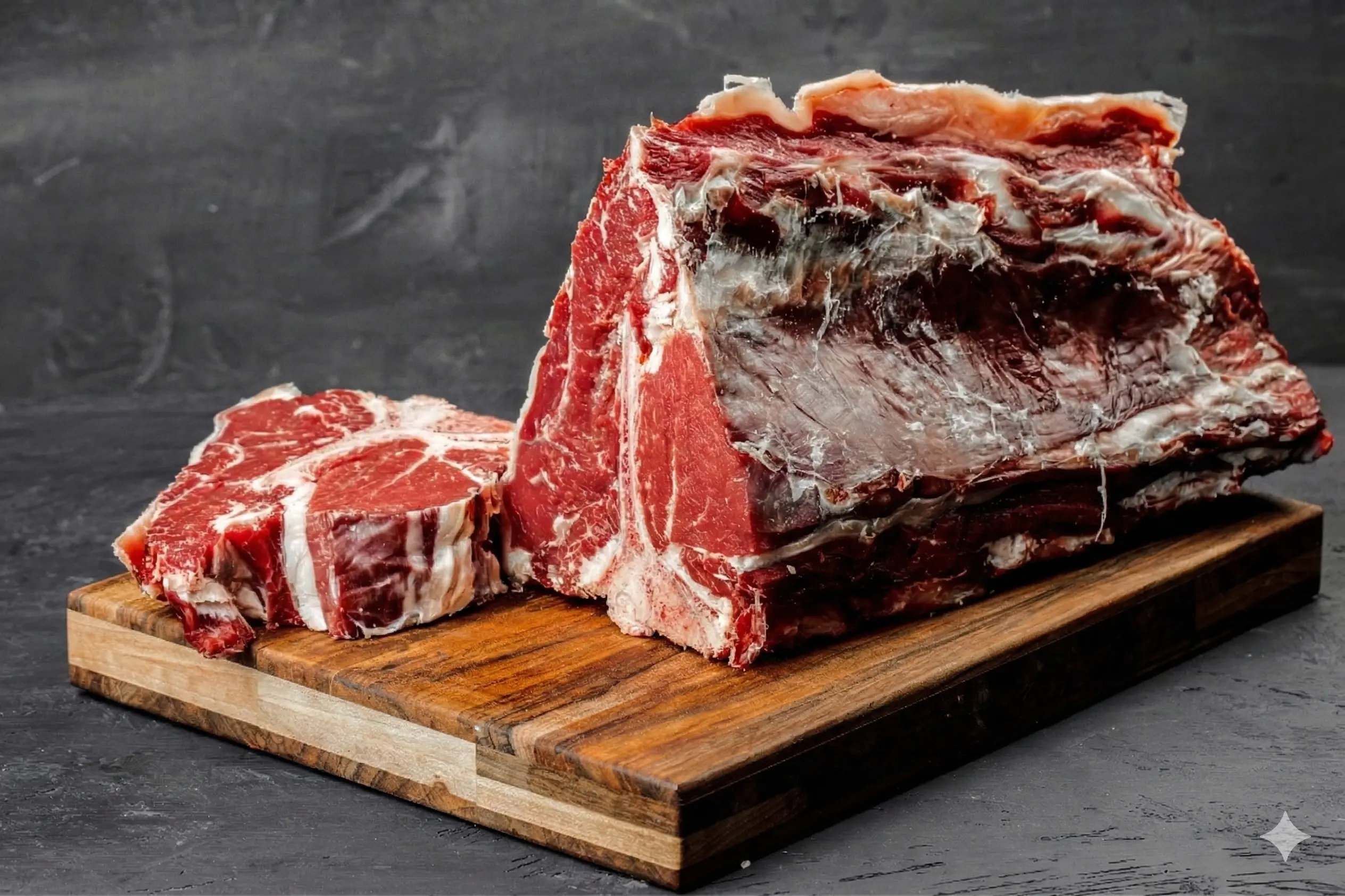Halal Beef T-Bone Whole Rack (Sirloin and whole Fillet bone-in) Halal Beef T-Bone Whole Rack (Sirloin and whole Fillet bone-in)