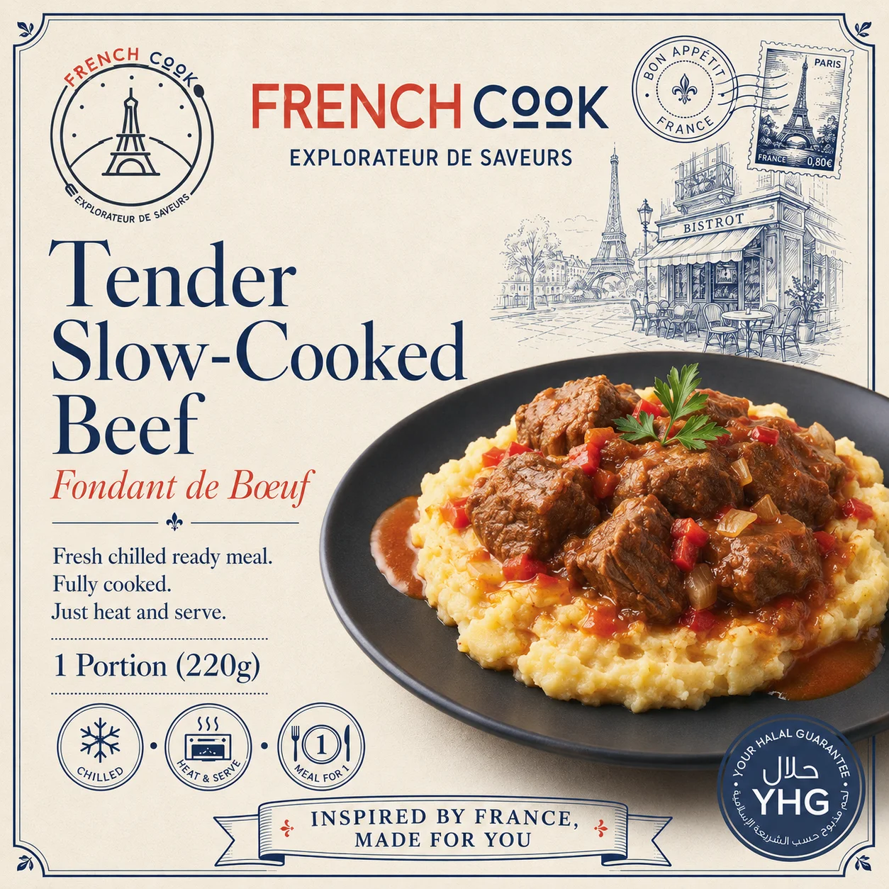 Halal Tender Slow-Cooked Beef (Fondant de Bœuf) Halal Tender Slow-Cooked Beef (Fondant de Bœuf)
