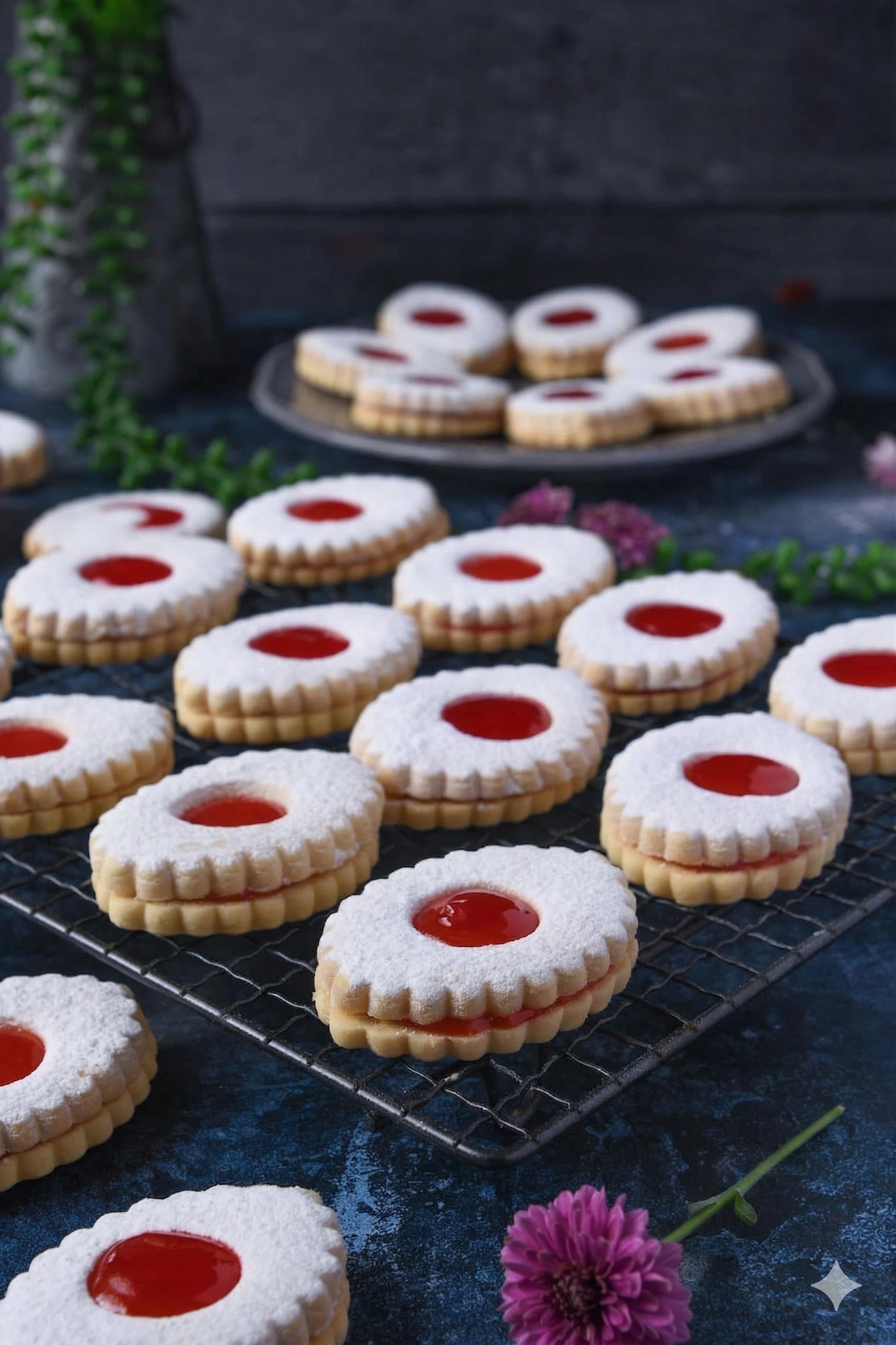 Jam Ring Biscuits (Sablés à la Confiture) (سابلي بالمربى) Jam Ring Biscuits (Sablés à la Confiture) (سابلي بالمربى)