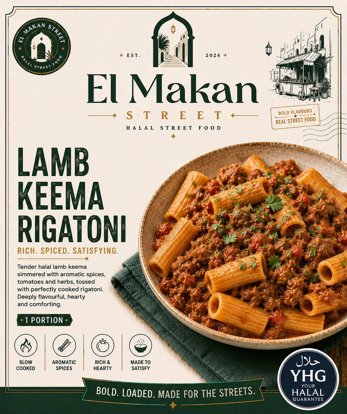 Halal Lamb Keema Rigatoni Halal Lamb Keema Rigatoni
