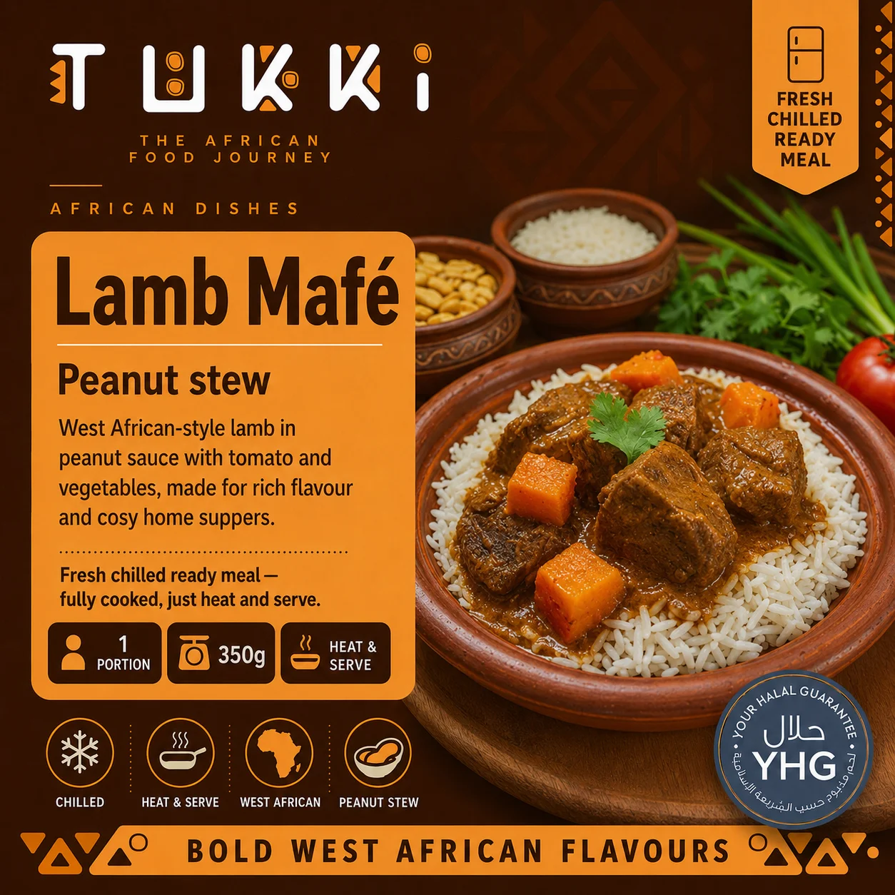 Halal Lamb Mafé (Peanut Stew) Halal Lamb Mafé (Peanut Stew)