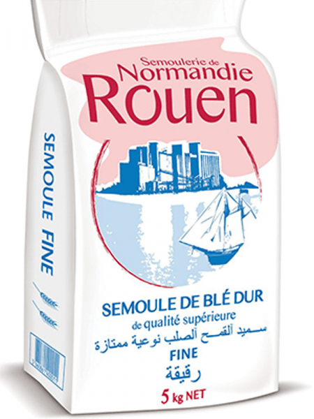 Semoule de Rouen Fine – Fine Durum Wheat Semolina 5kg Semoule de Rouen Fine – Fine Durum Wheat Semolina 5kg