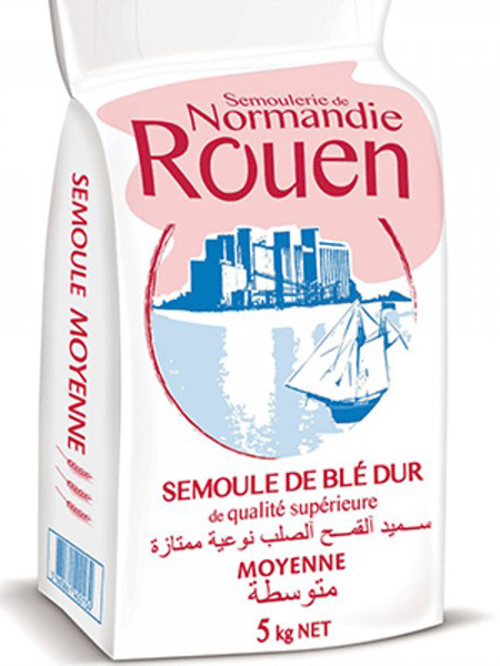 Semoule de Rouen Medium – Durum Wheat Semolina 5kg Semoule de Rouen Medium – Durum Wheat Semolina 5kg