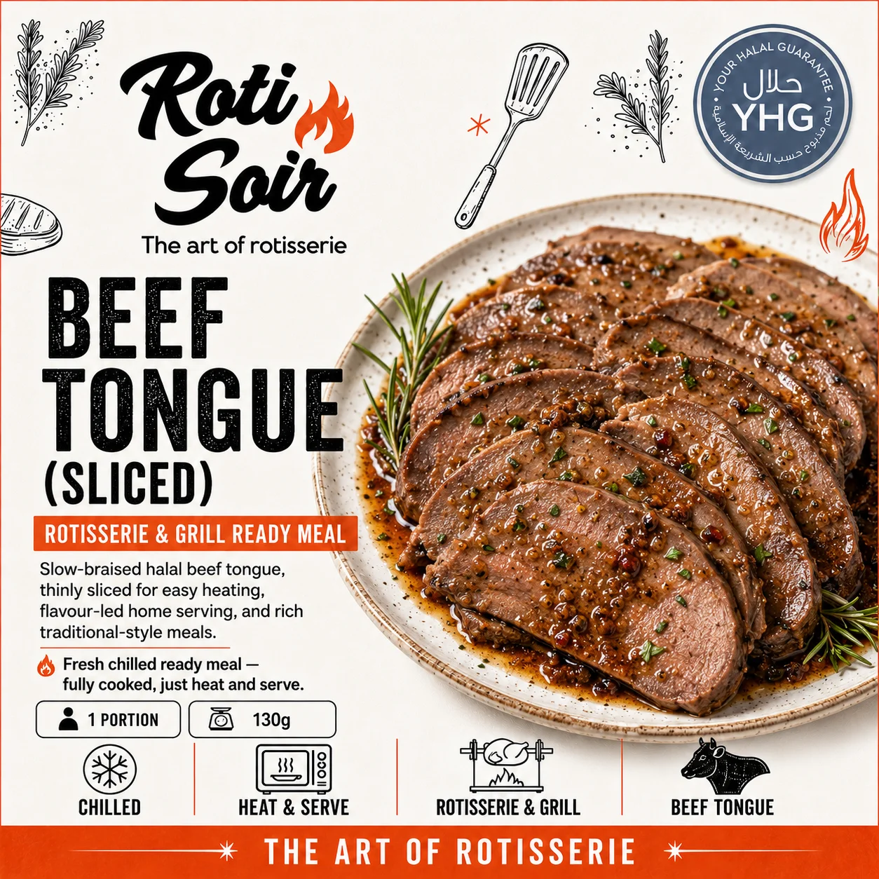 Halal Beef Tongue (Sliced) Halal Beef Tongue (Sliced)