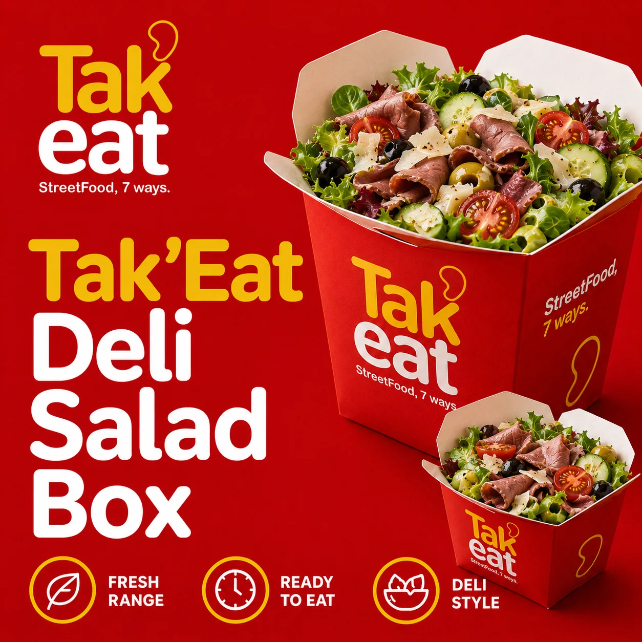 Tak’Eat Halal Salad Boxes Tak’Eat Halal Salad Boxes