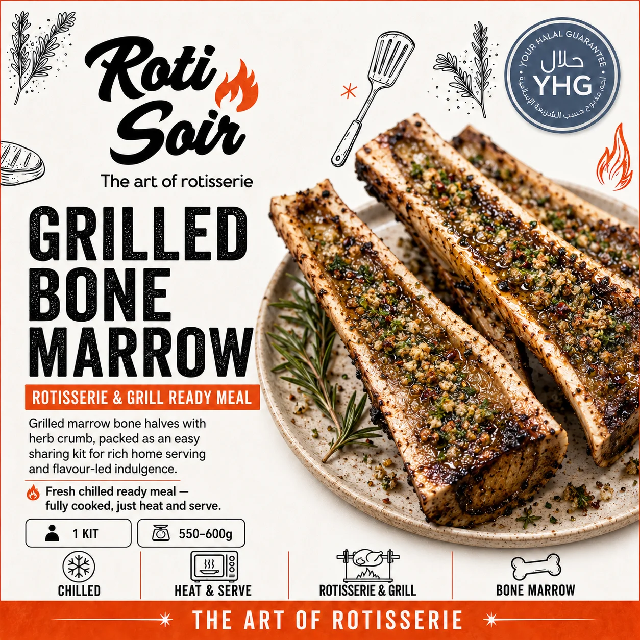 Halal Grilled Bone Marrow Halal Grilled Bone Marrow