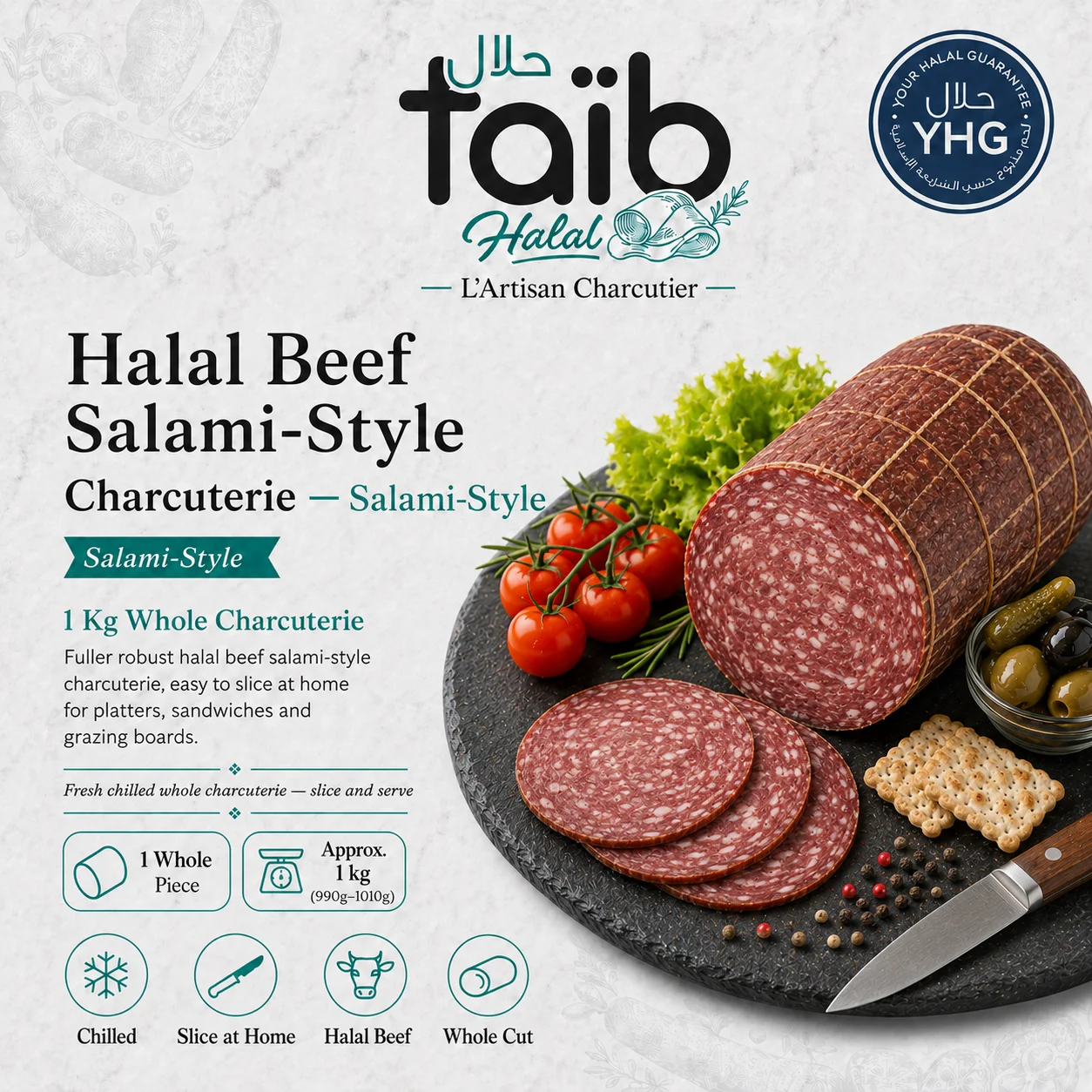 Halal Beef Salami-Style Halal Beef Salami-Style