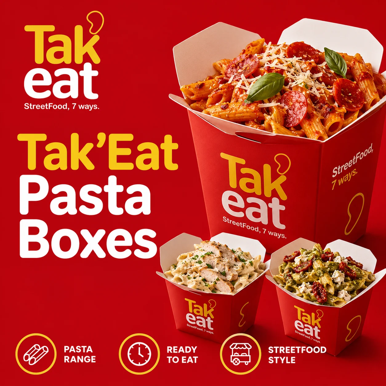 Tak’Eat Halal Pasta Boxes Tak’Eat Halal Pasta Boxes
